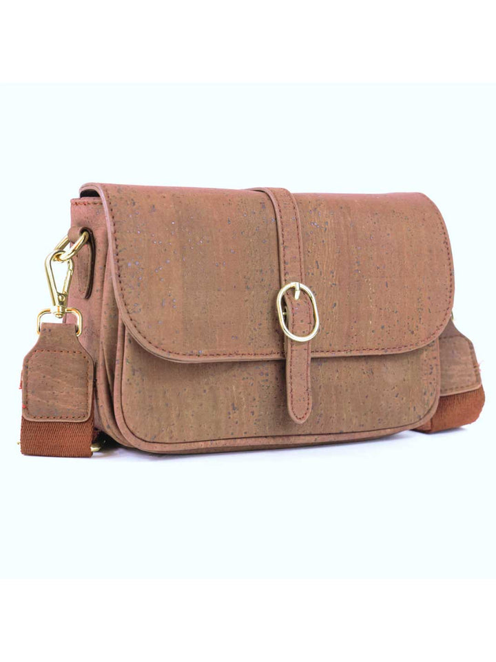 Elegant Brown Cork Crossbody Bag for Women