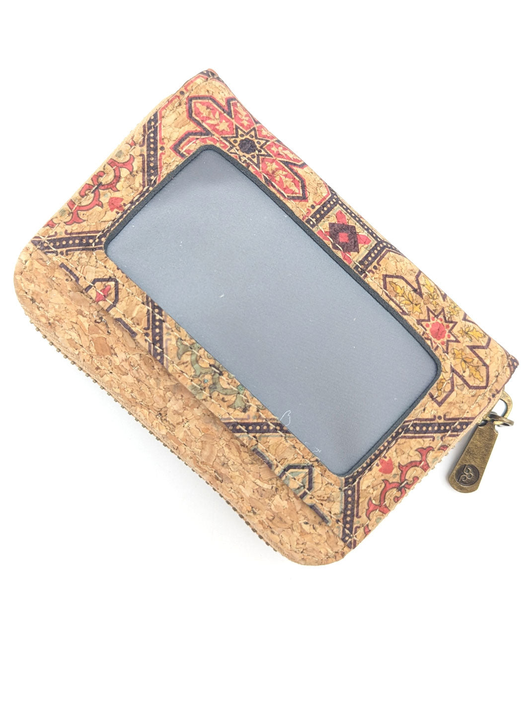 Elegant Portuguese Tiles Cork Wallet Set for Women's - Stylish Gift Box Duo