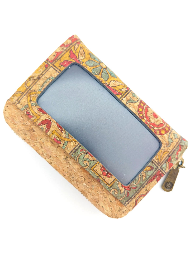 Elegant Portuguese Tiles Cork Wallet Set for Women's - Stylish Gift Box Duo