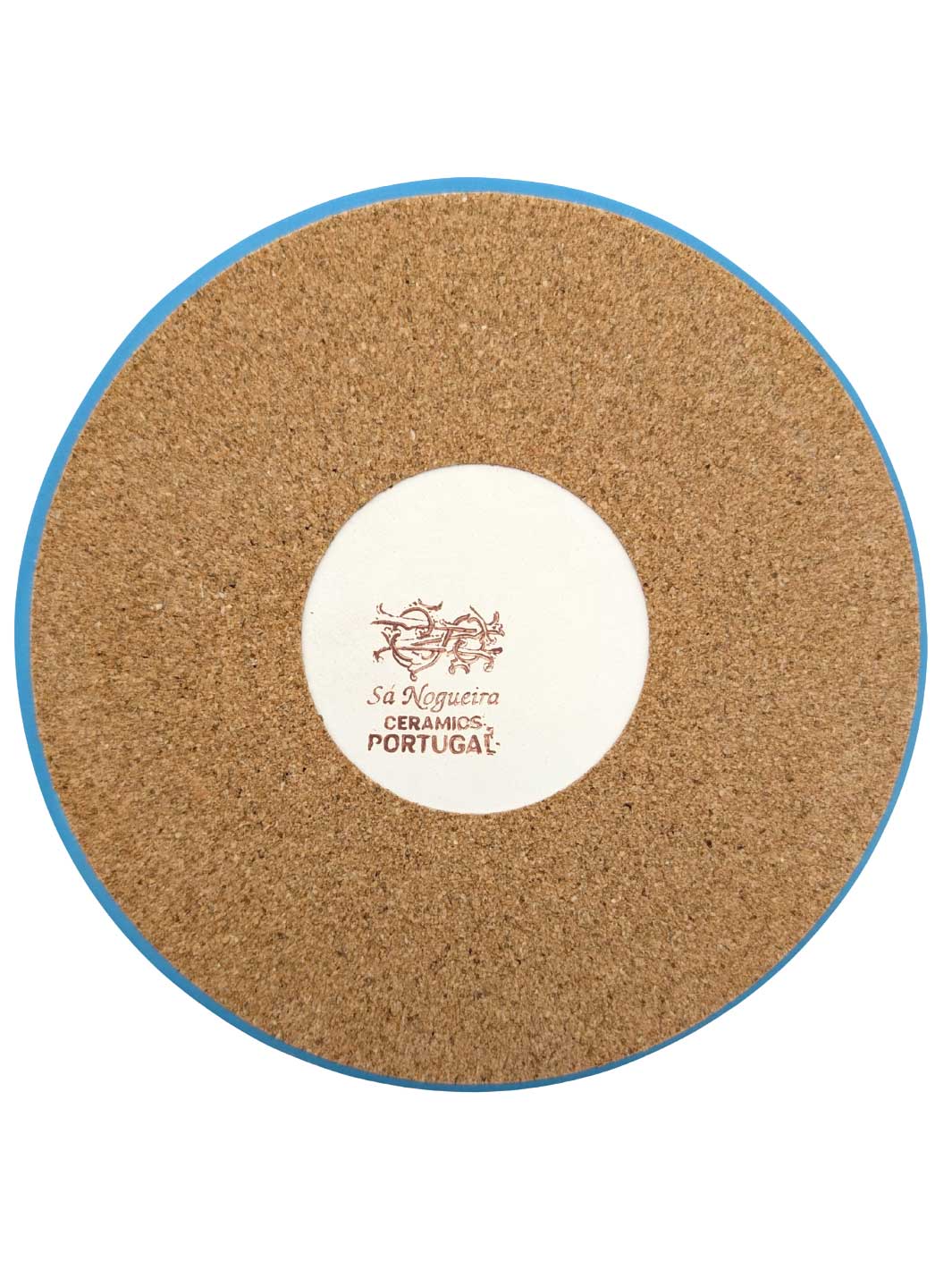 Hand-Painted Portuguese Ceramic Tile Round Trivet – Azulejos Design