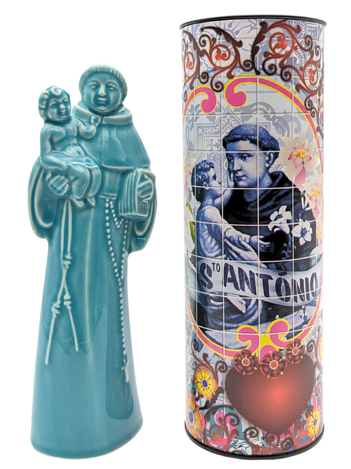 Handcrafted Ceramic Saint Anthony of Lisbon Figurine