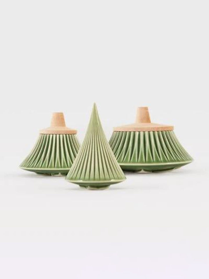 Handmade Portuguese Ceramic Christmas Tree Box Set