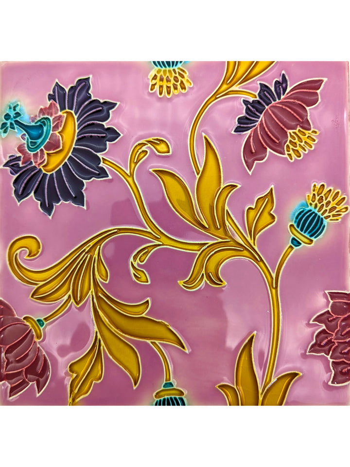 Hand painted Portuguese Ceramic Tile Square Trivet