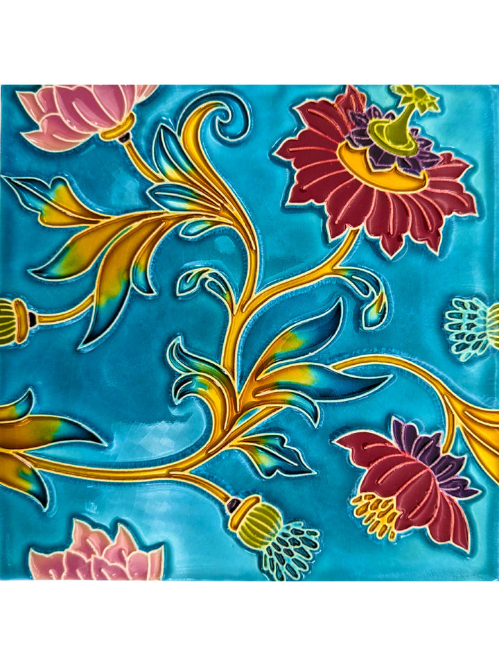 Hand painted Portuguese Ceramic Tile Square Trivet