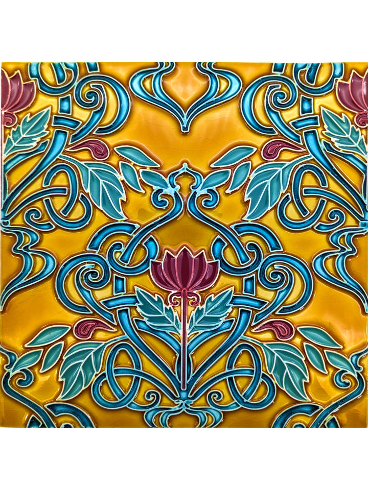 Hand painted Portuguese Ceramic Tile Square Trivet