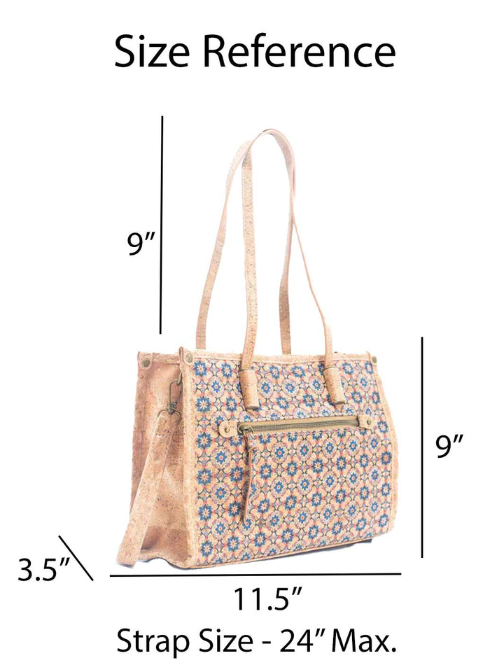 Natural Cork Women's Tote Bag with Shoulder Strap