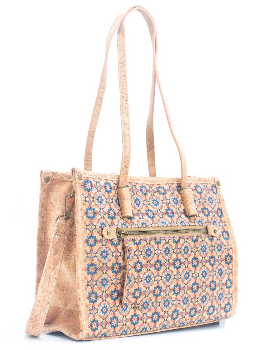 Natural Cork Women's Tote Bag with Shoulder Strap