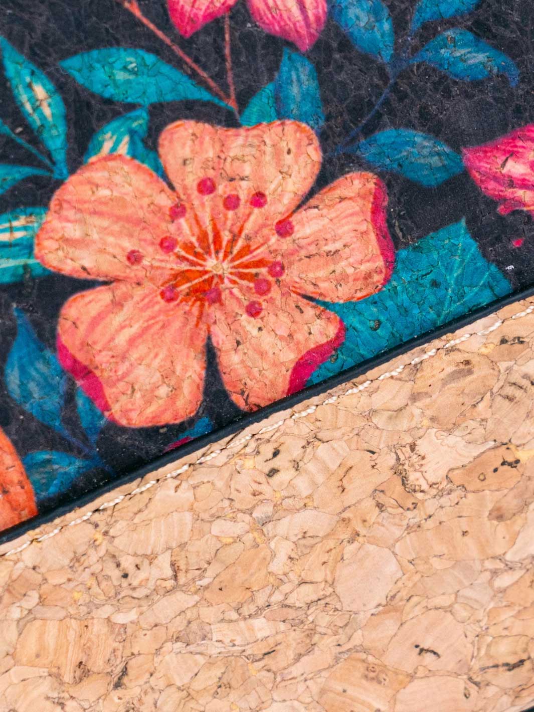 Natural Portuguese Cork Vintage Style Handbag