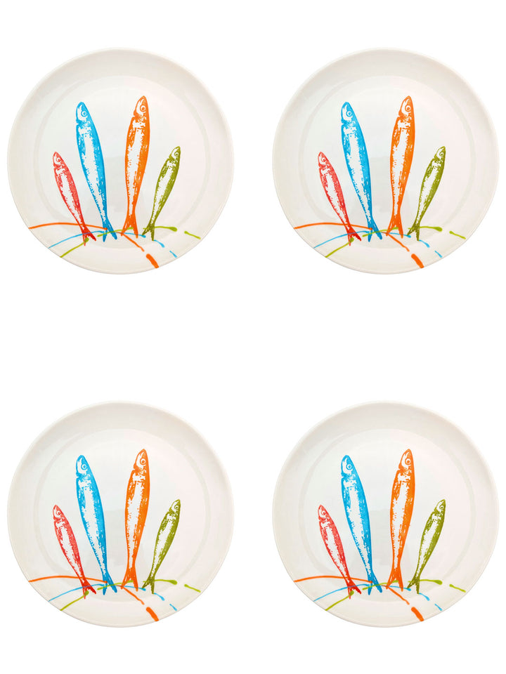Portuguese Pottery Ceramic Dinner Plate - POP Sardines