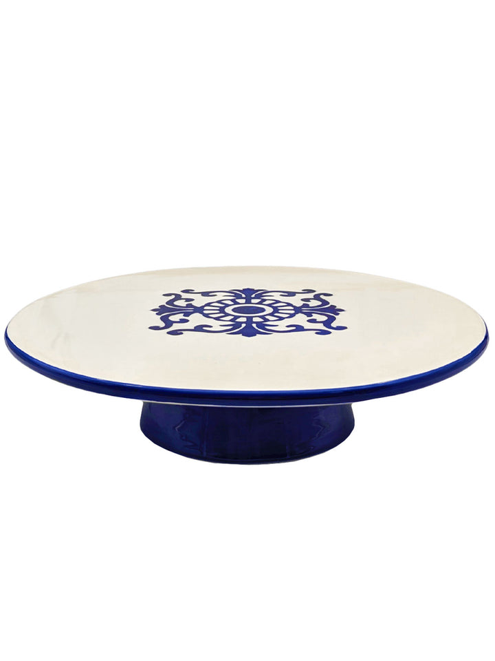 Portuguese Pottery Ceramic Cake Stand - Tradition