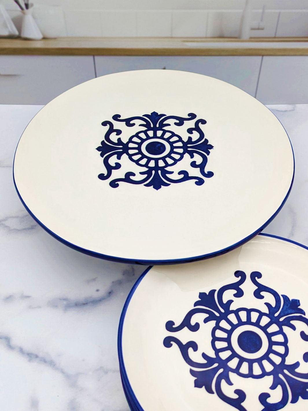 Portuguese Pottery Ceramic Cake Stand - Tradition