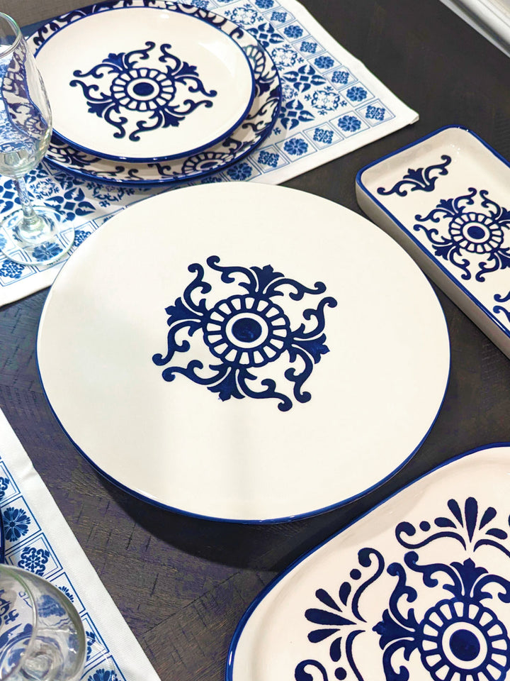 Portuguese Pottery Ceramic Cake Stand - Tradition