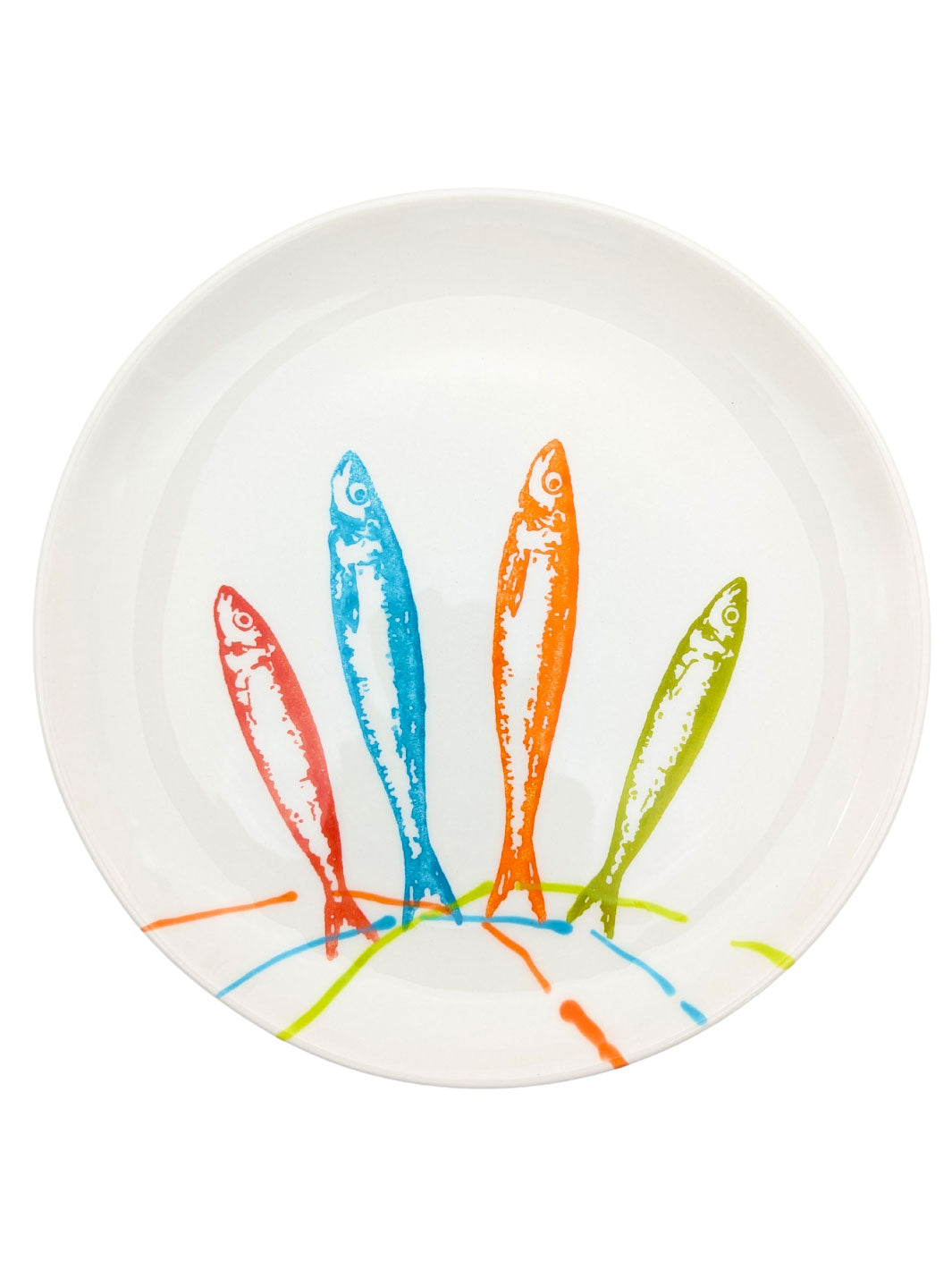 Portuguese Pottery Ceramic Dessert Plate - POP Sardines