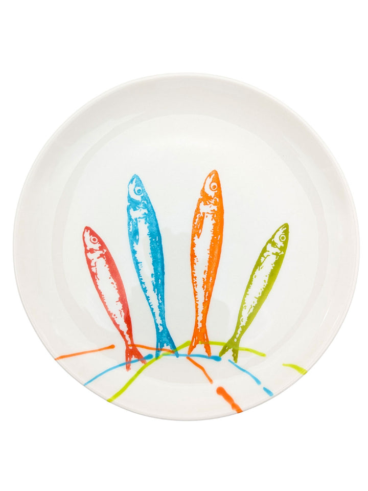 Portuguese Pottery Ceramic Dessert Plate - POP Sardines