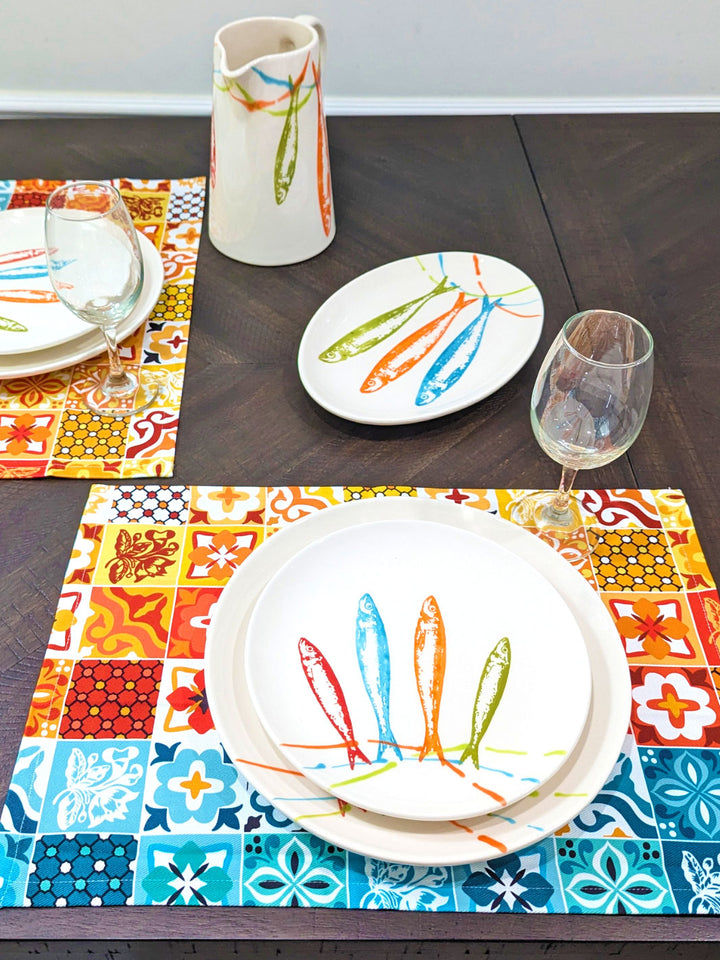 Portuguese Pottery Ceramic Dessert Plate - POP Sardines