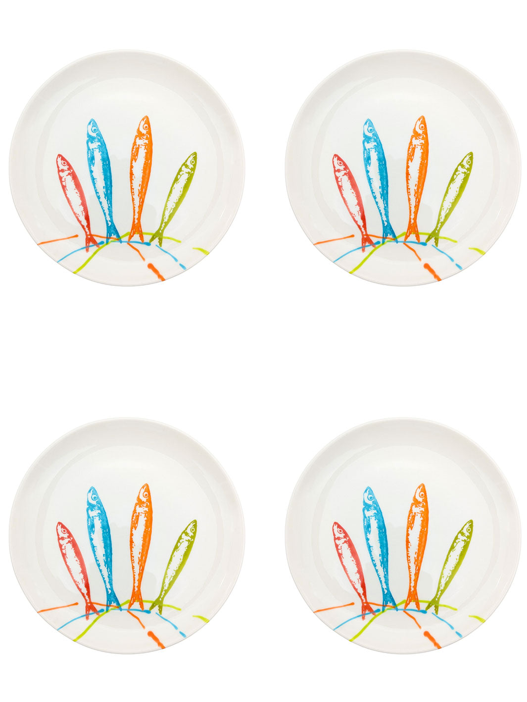 Portuguese Pottery Ceramic Dessert Plate - POP Sardines