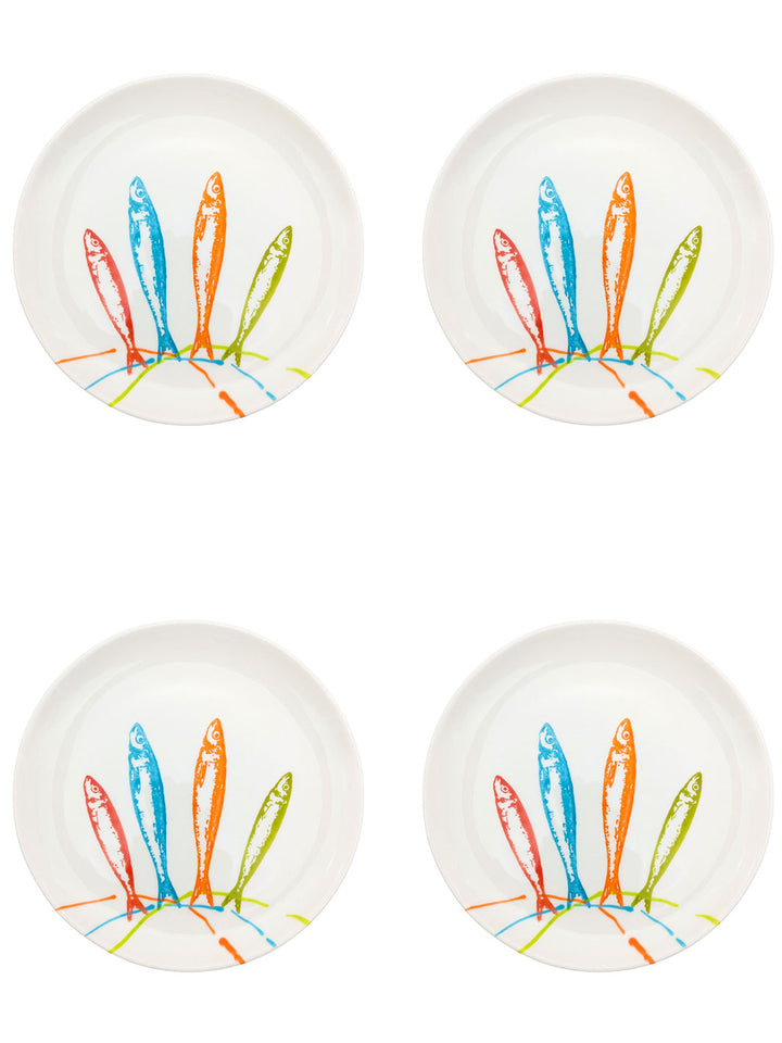 Portuguese Pottery Ceramic Dessert Plate - POP Sardines