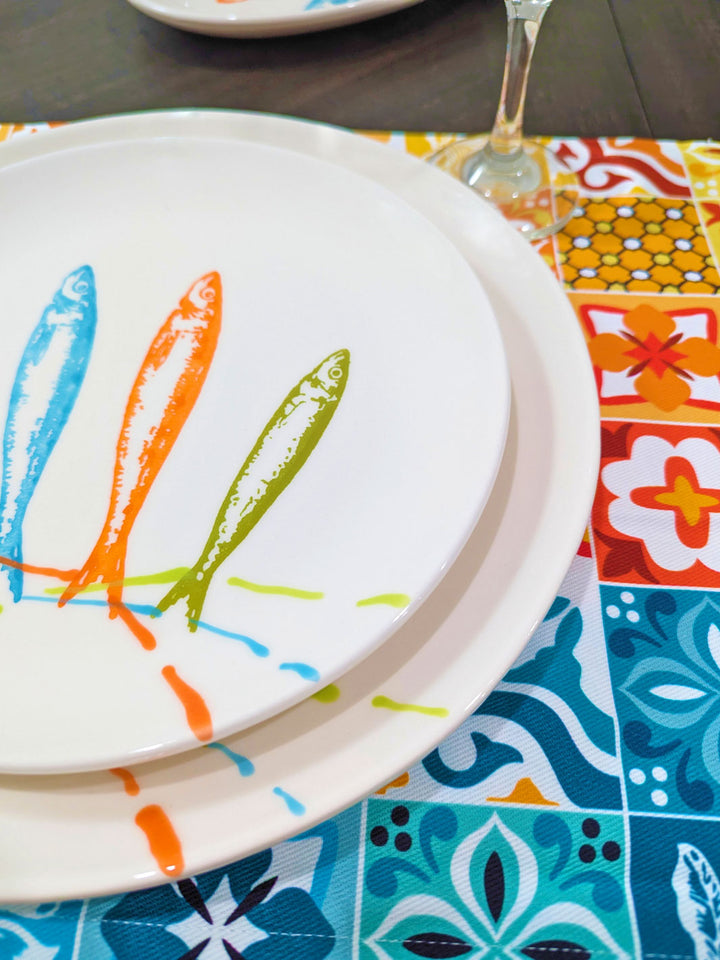 Portuguese Pottery Ceramic Dessert Plate - POP Sardines