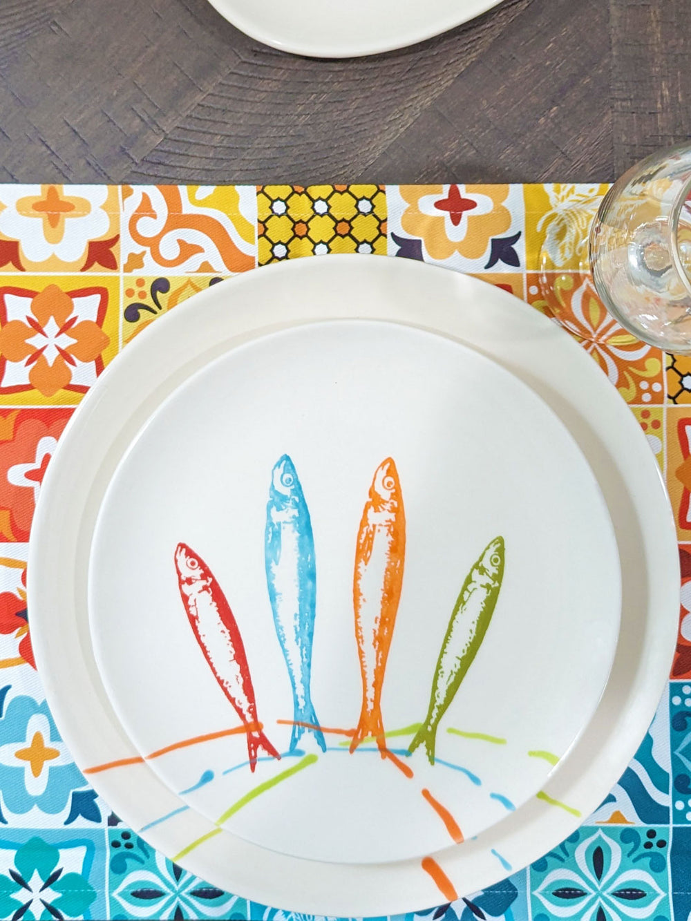 Portuguese Pottery Ceramic Dessert Plate - POP Sardines