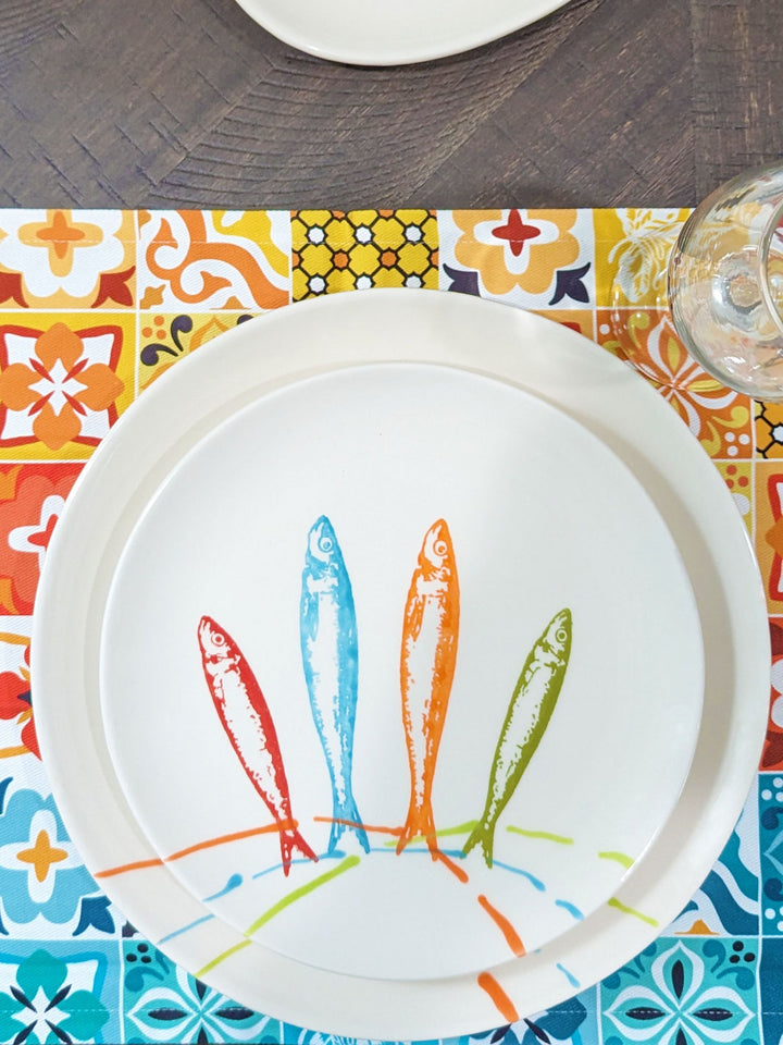 Portuguese Pottery Ceramic Dessert Plate - POP Sardines