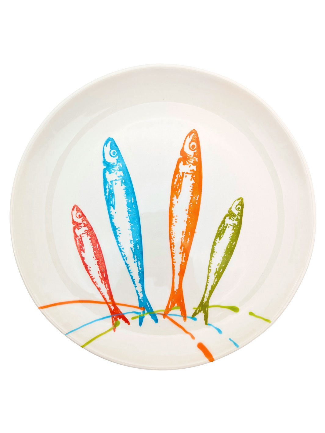 Portuguese Pottery Ceramic Dinner Plate - POP Sardines