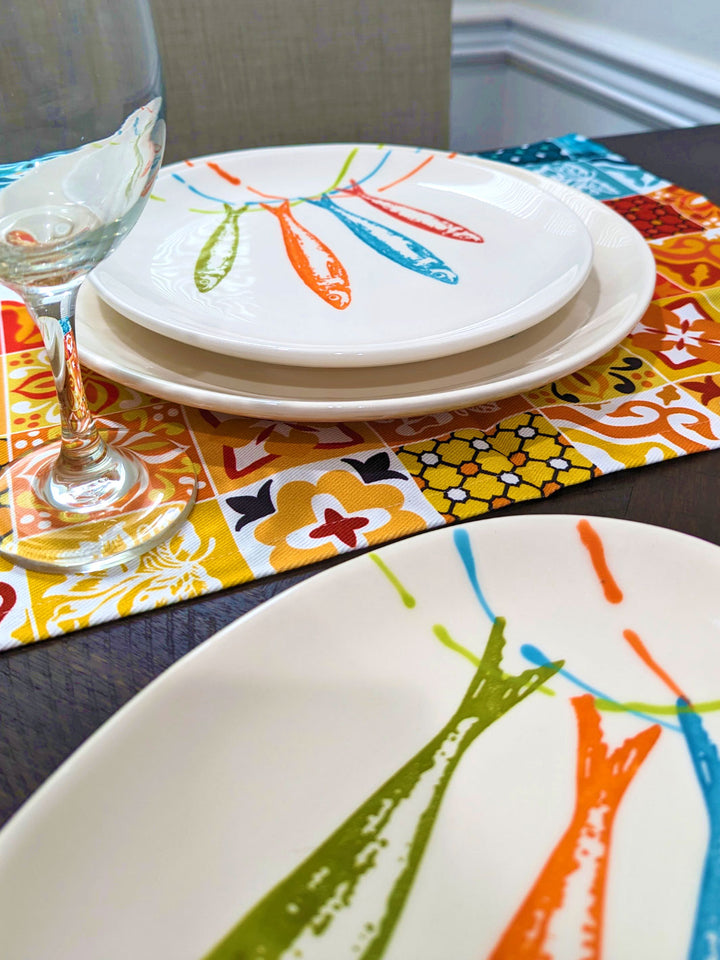 Portuguese Pottery Ceramic Dinner Plate - POP Sardines
