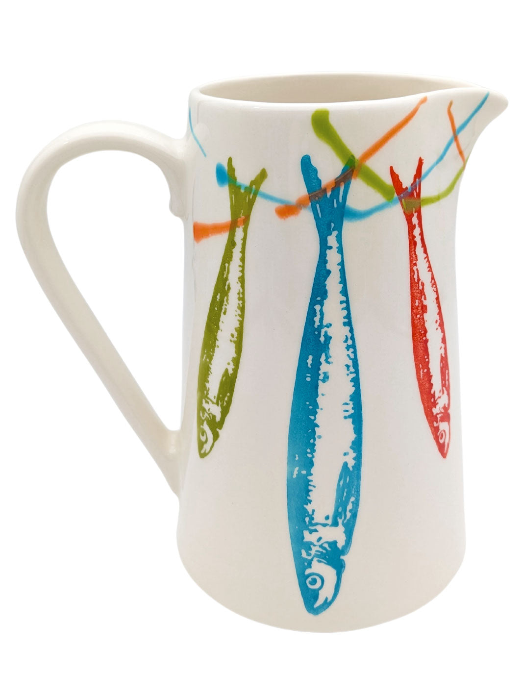 Portuguese Pottery Ceramic Pitcher - POP Sardines