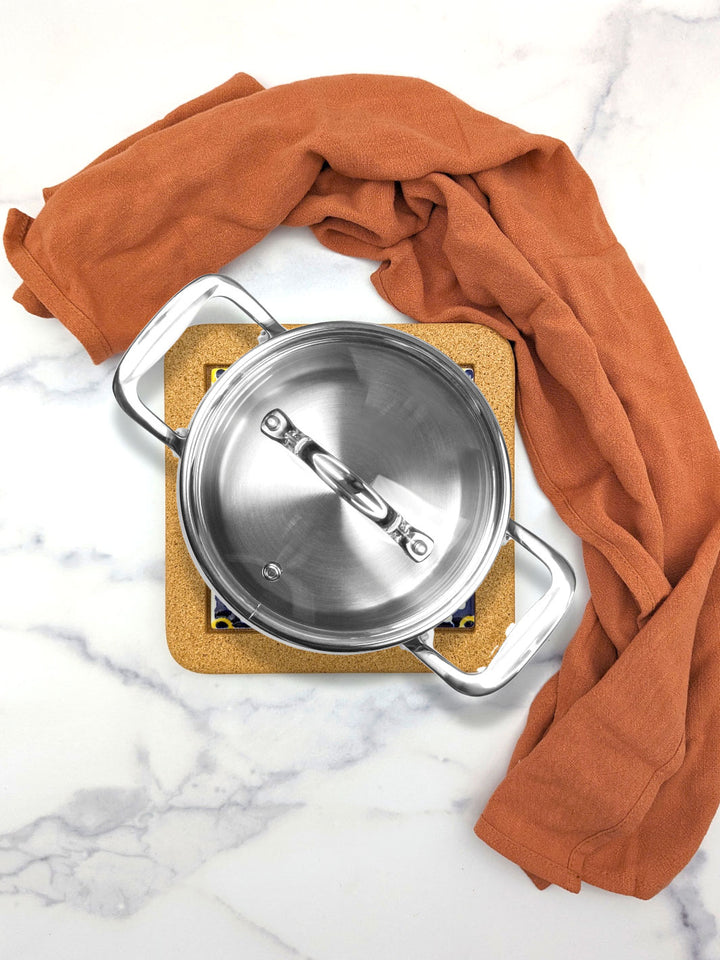 Portuguese Tiles Trivet with Cork Base