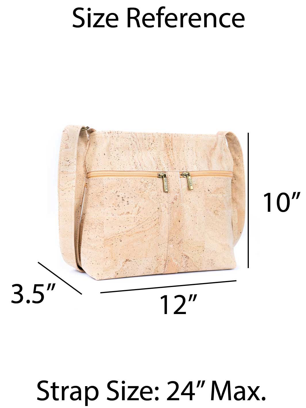 Premium Natural Portuguese Cork Crossbody Bag