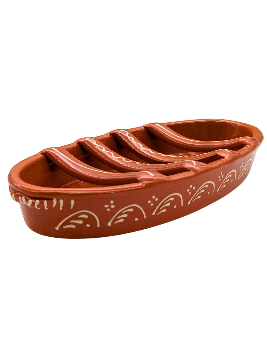 Large Traditional Portuguese Pottery Terracotta Clay Sausage Roaster