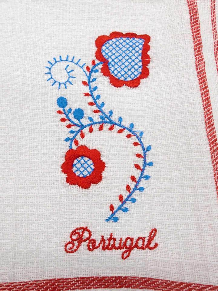 Viana's Embroidery Dish Towels Set of 4 with Gift Box