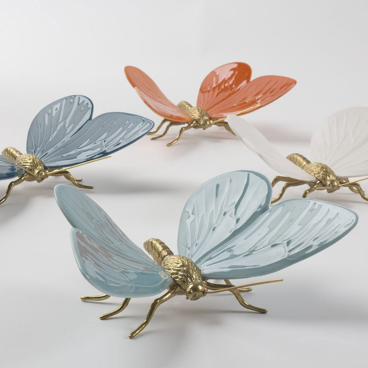Hand Painted Ceramic Home Decor Butterfly Figurine - Hope in Butterflies Life