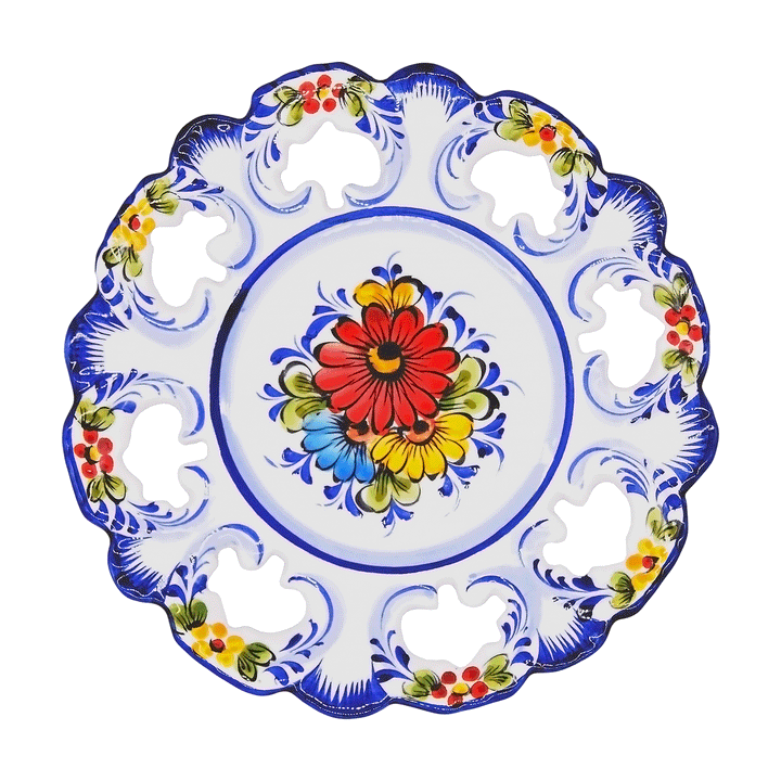 10 Inch Hand painted Portuguese Ceramic Wall Decor Hanging Plate