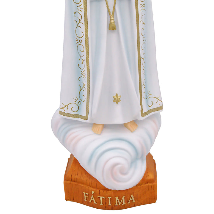 30 Inch Hand Painted Our Lady of Fatima Statue Made in Portugal