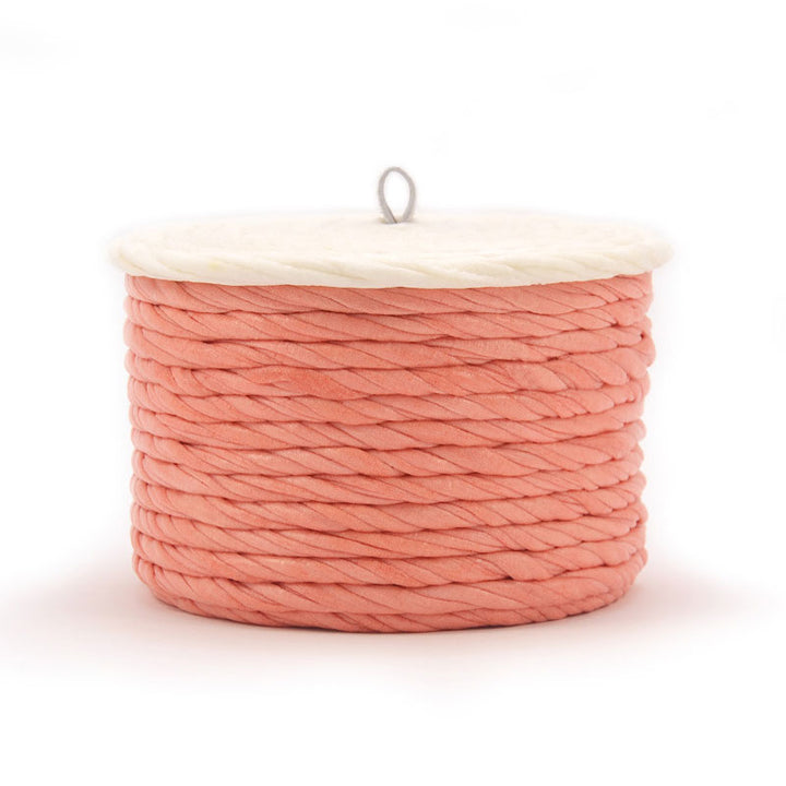 Handmade Eco-friendly Recycled Fabric Woven Decorative Box With Lid - Cloud Sunset