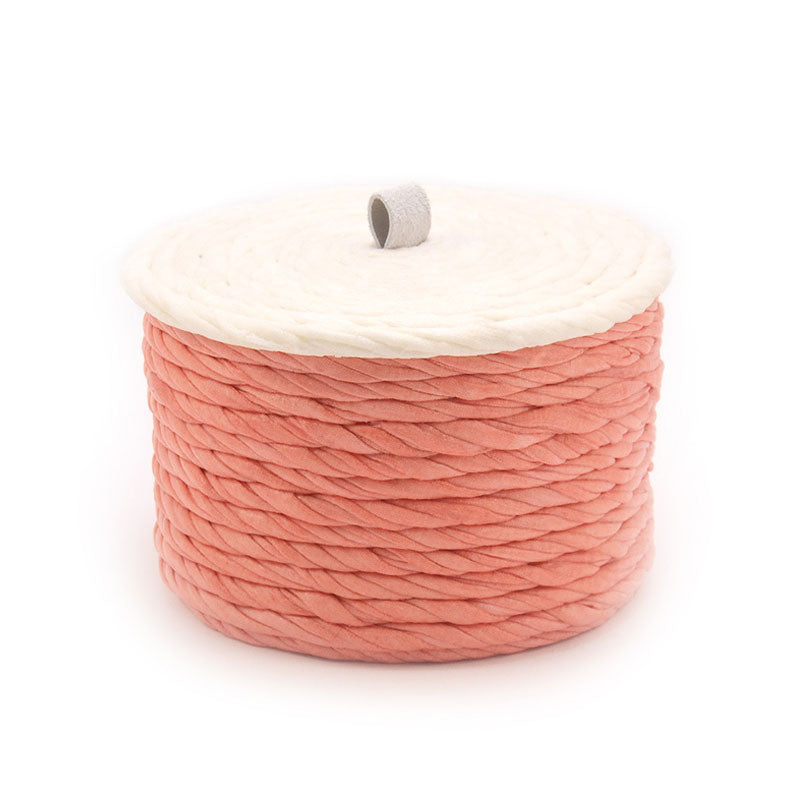 Handmade Eco-friendly Recycled Fabric Woven Decorative Box With Lid - Cloud Sunset