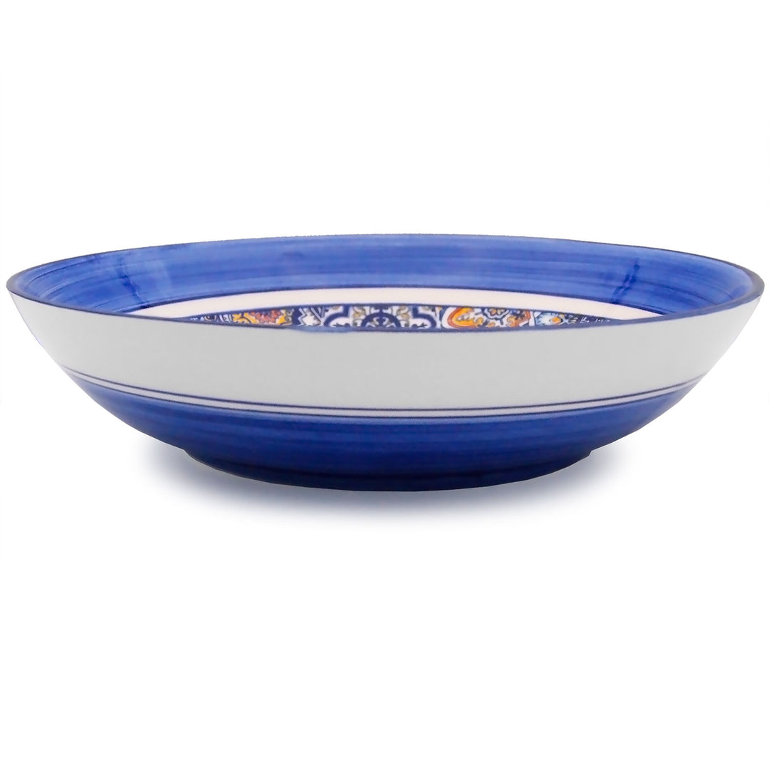 Portuguese Pottery Alcobaça Ceramic Decorative Salad Serving Bowl