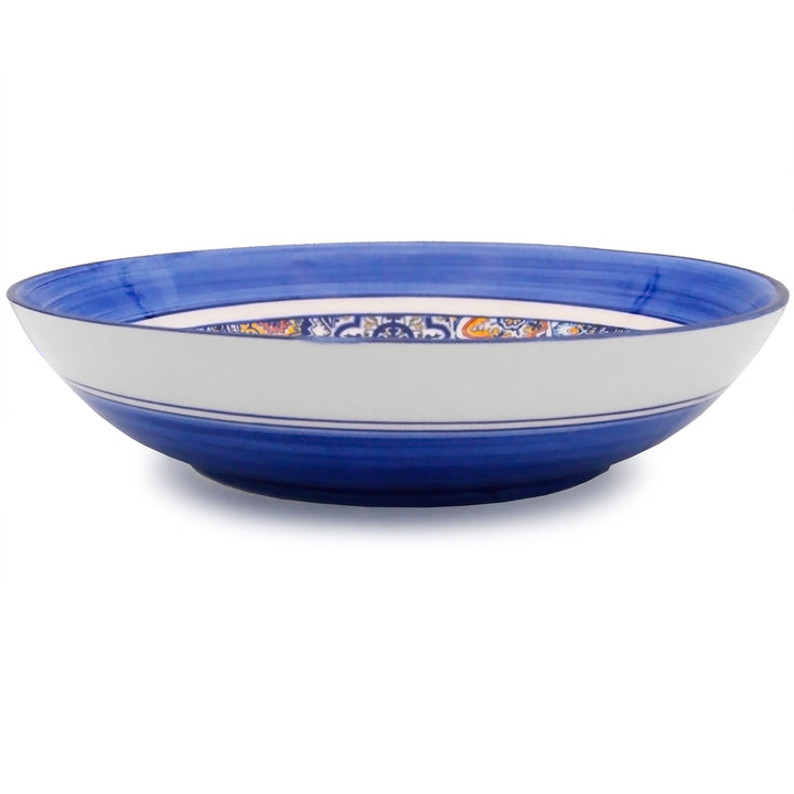 Portuguese Pottery Alcobaça Ceramic Decorative Salad Serving Bowl