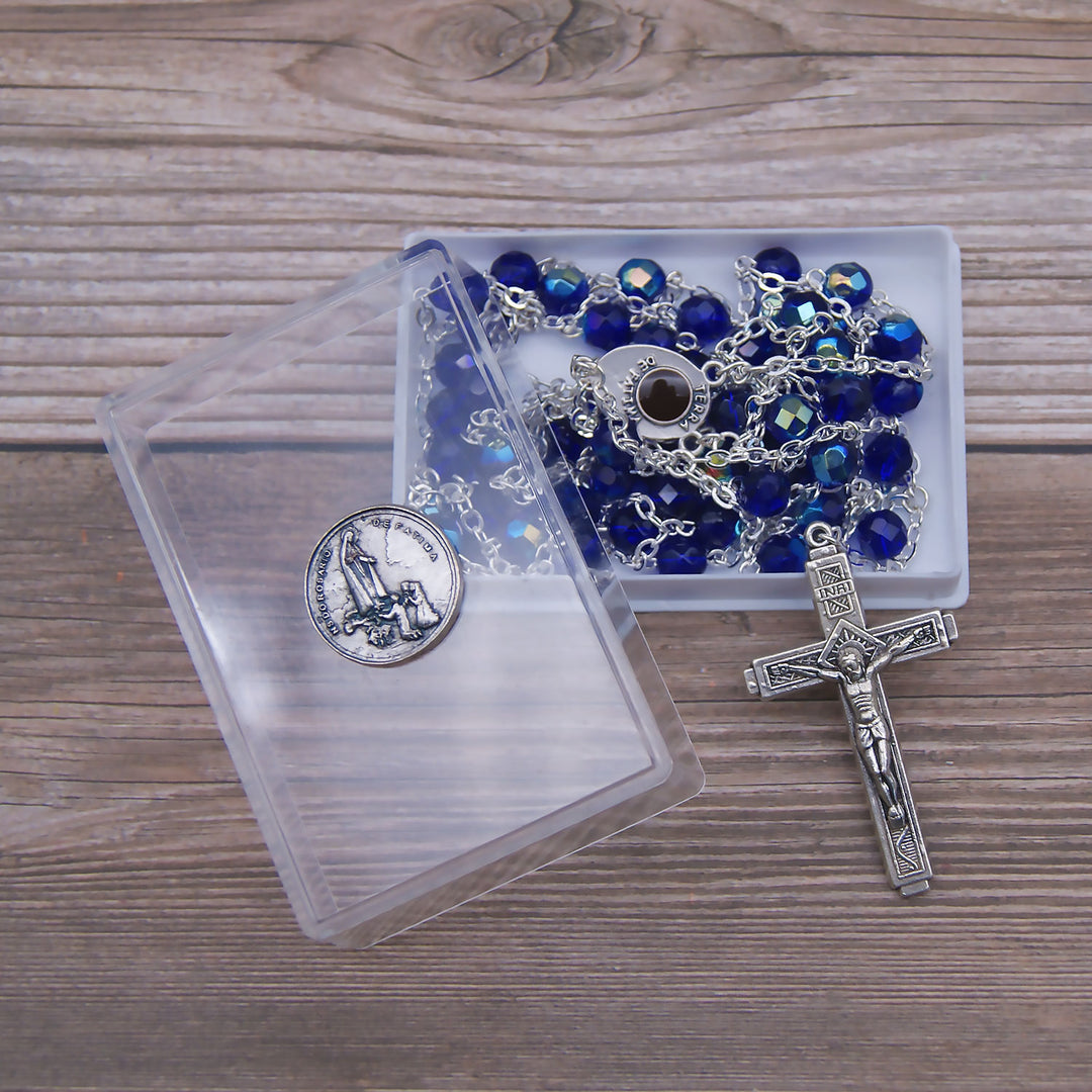 Catholic Handmade Stairway to Heaven Our Lady of Fatima Rosary Crystal Beads Made in Portugal