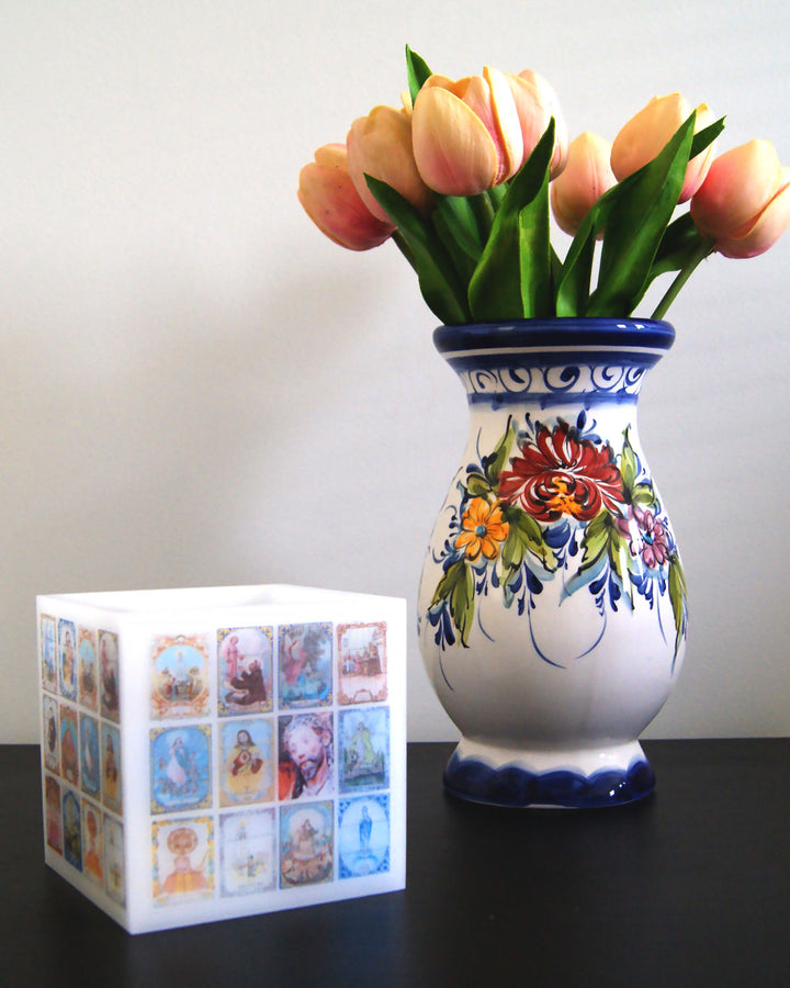 Handmade Portuguese Tiles Decorative Lantern Candlelight Holder