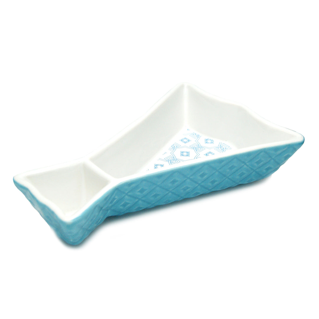 Traditional Portuguese Pottery Stoneware Ceramic Codfish Olive Dish