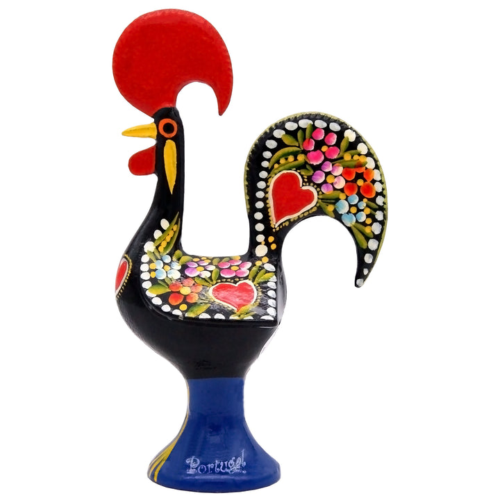 10 Inch Good Luck Portuguese Rooster Barcelos Metallic Figurine
