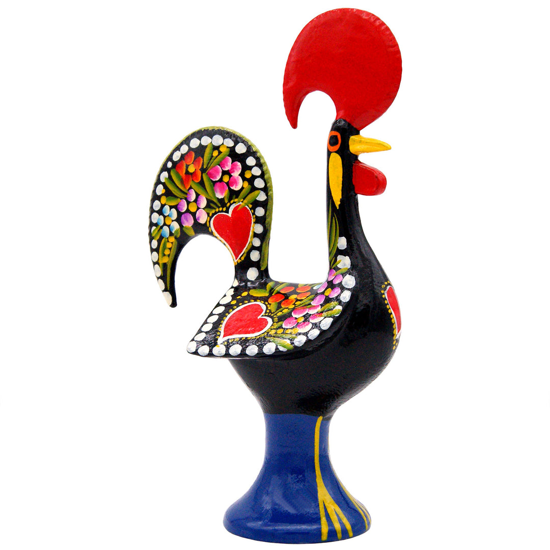 10 Inch Good Luck Portuguese Rooster Barcelos Metallic Figurine