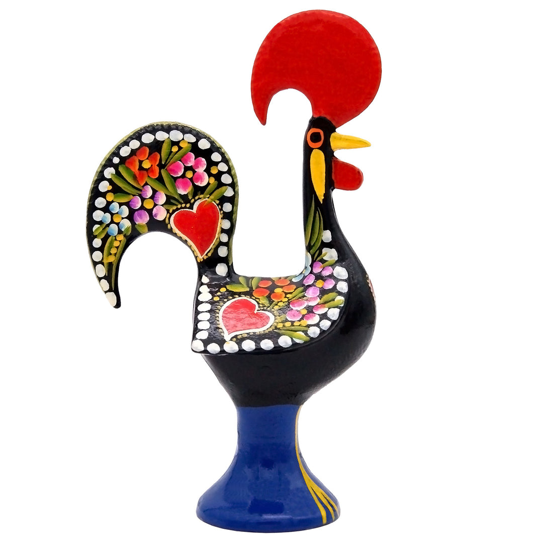 10 Inch Good Luck Portuguese Rooster Barcelos Metallic Figurine