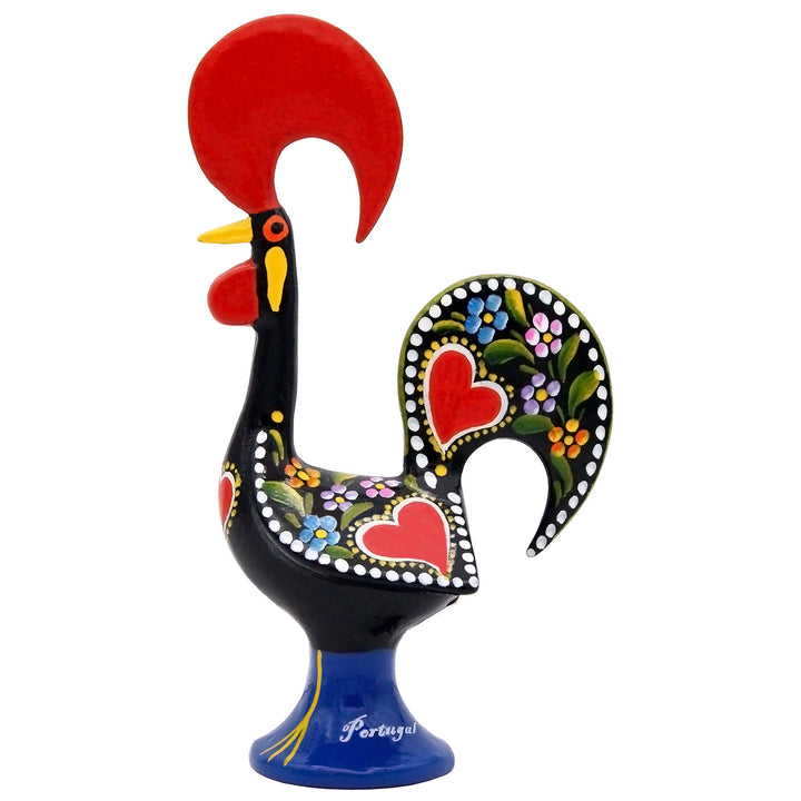 8 Inch Good Luck Portuguese Rooster Barcelos Metallic Figurine