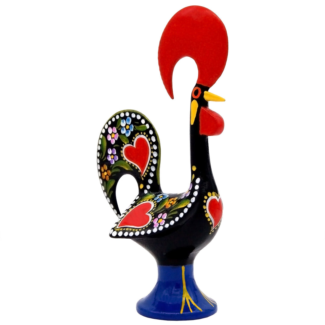 8 Inch Good Luck Portuguese Rooster Barcelos Metallic Figurine