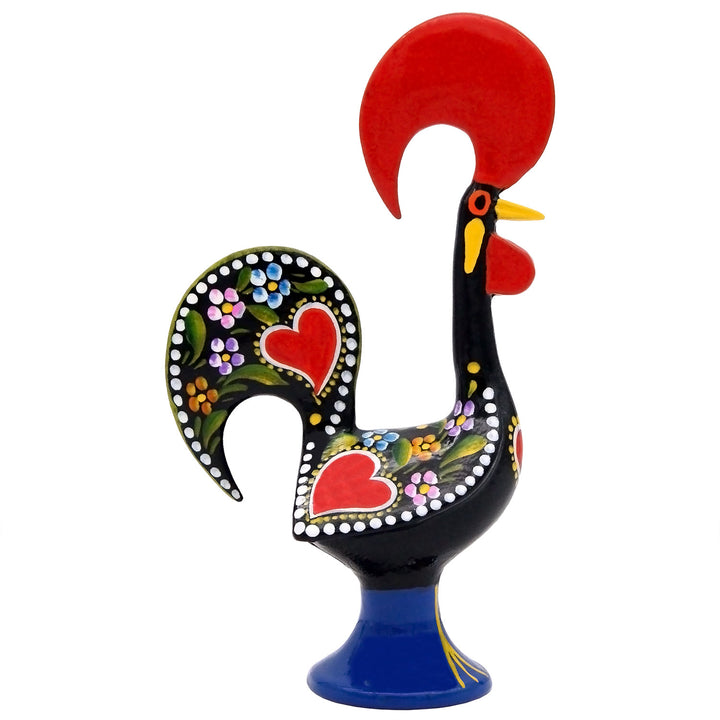 8 Inch Good Luck Portuguese Rooster Barcelos Metallic Figurine