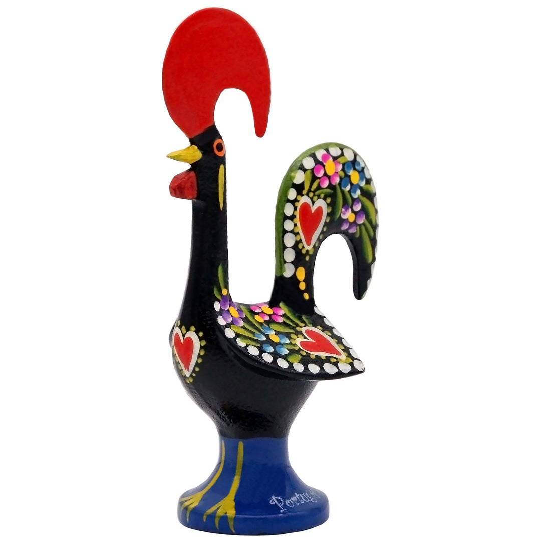 6 Inch Good Luck Portuguese Rooster Barcelos Metallic Figurine