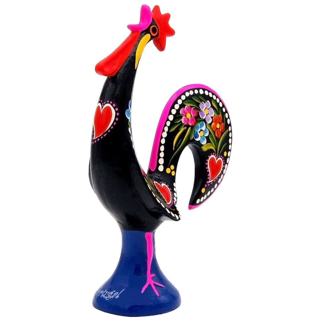 10 Inch Good Luck Portuguese Singer Rooster Barcelos Metallic Figurine
