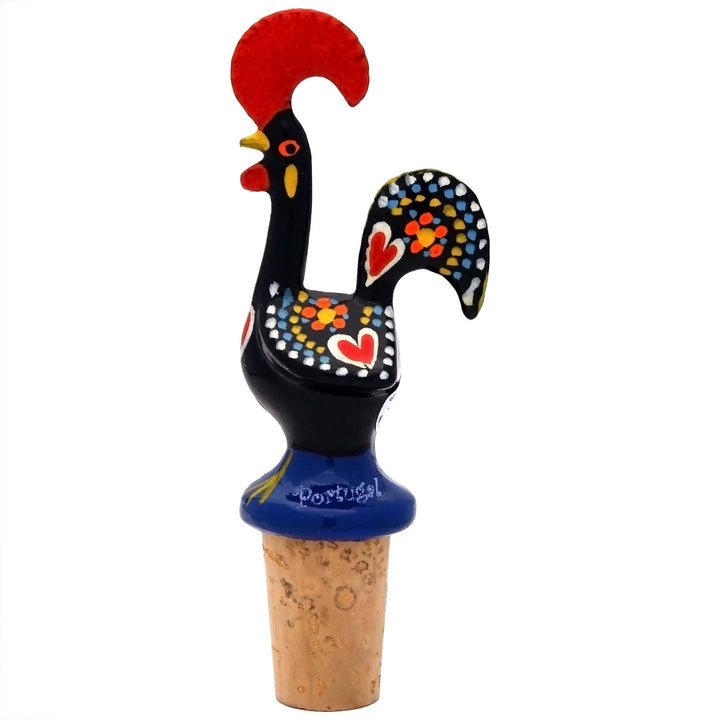 Good Luck Traditional Portuguese Rooster Wine Bottle Stopper